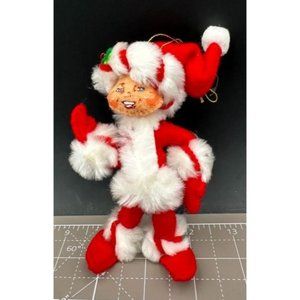 Anna Lee 2008 5 inch Peppermint Twist Elf Ornament